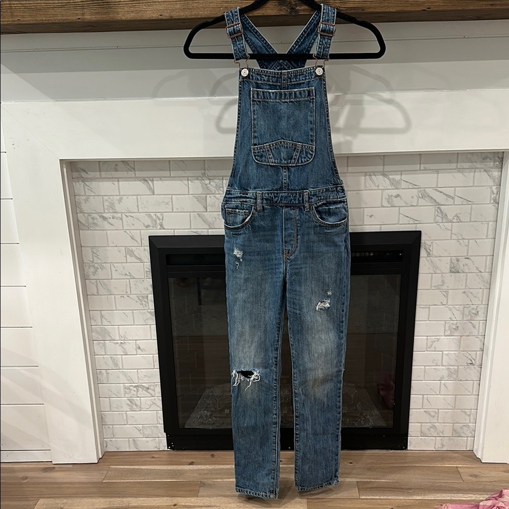 GAP kids girls Classic Blue Denim distressed Overalls 3 for $20